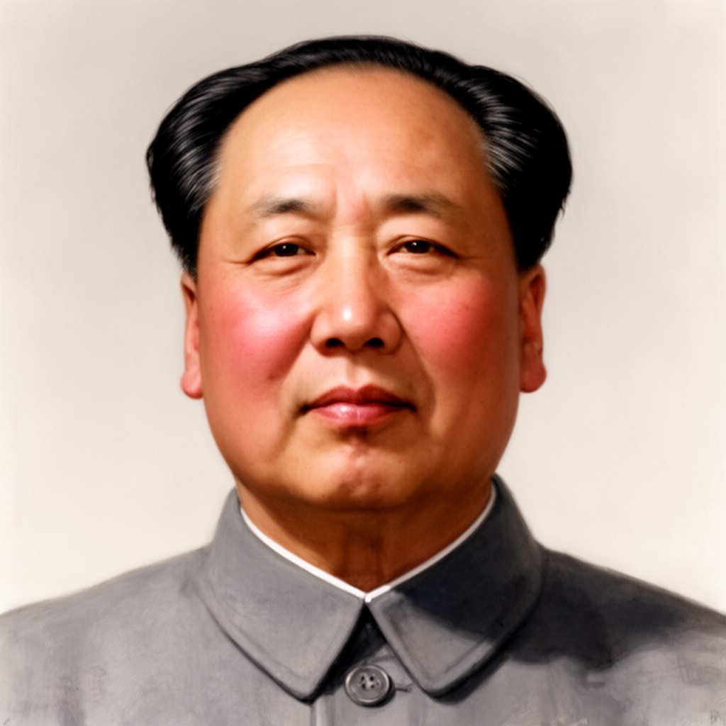 AI-generated illustration of Mao Zedong