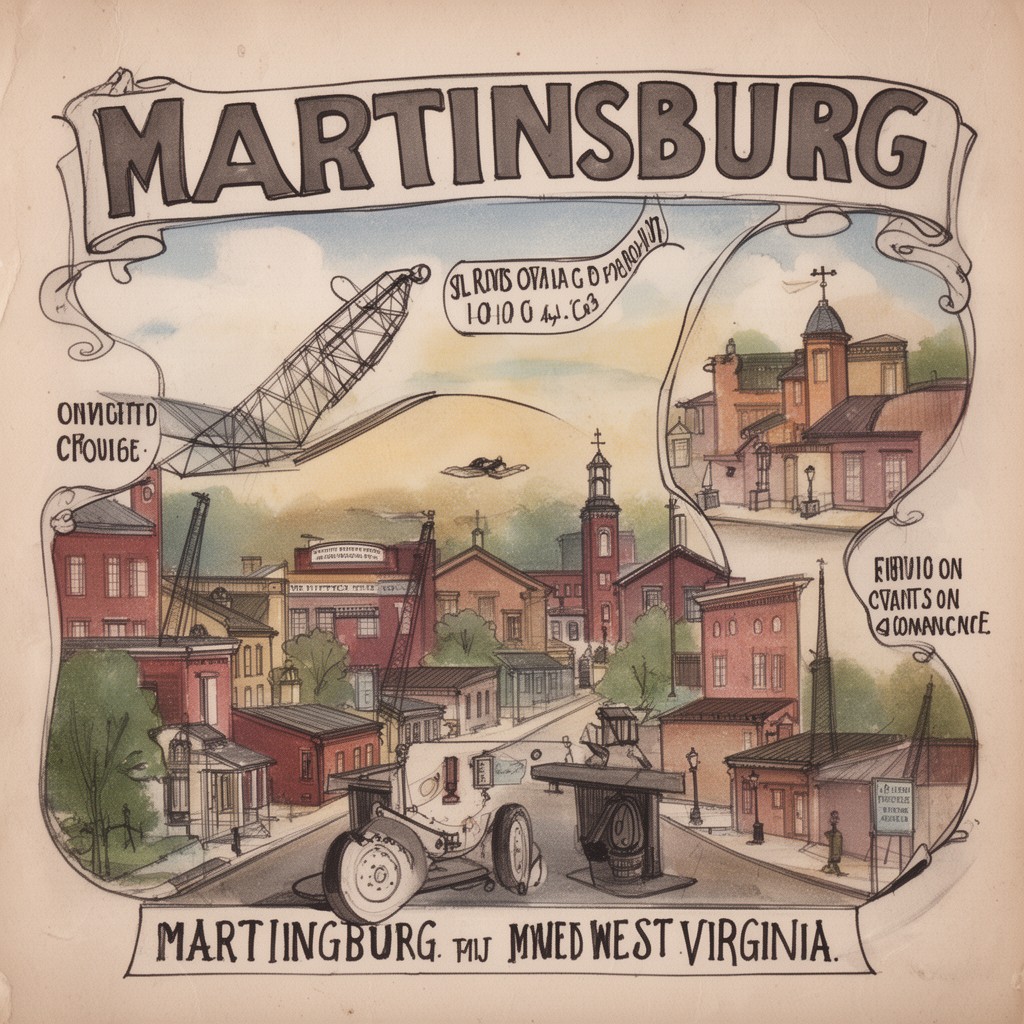 AI-generated illustration of Martinsburg, West Virginia