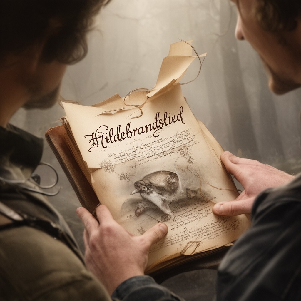 AI-generated illustration of Hildebrandslied
