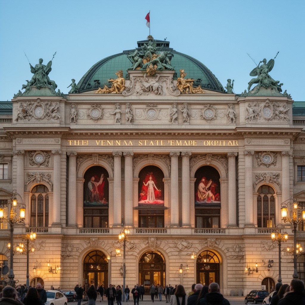 AI-generated illustration of Vienna State Opera
