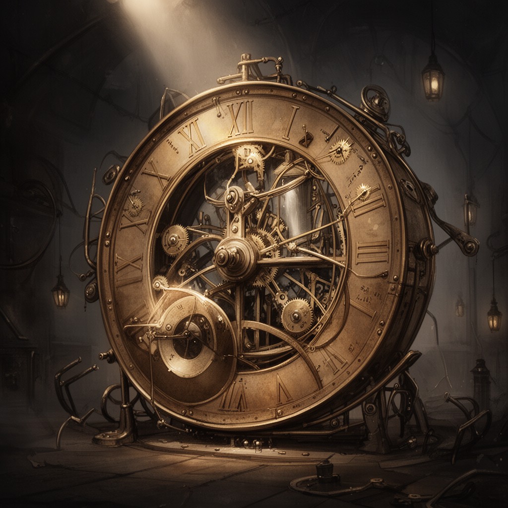 AI-generated illustration of The Time Machine