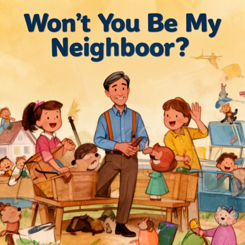 AI-generated illustration of Won't You Be My Neighbor?