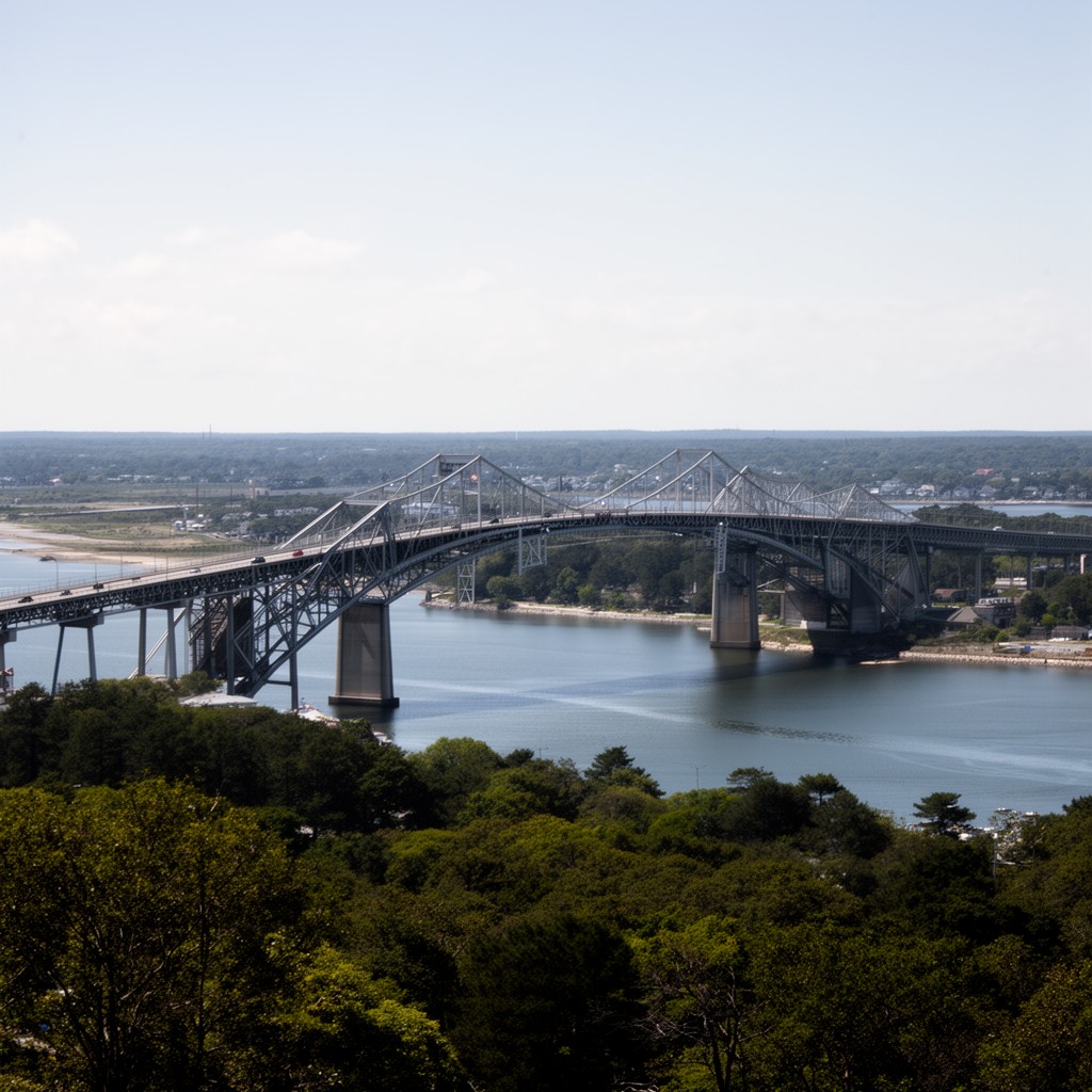 AI-generated illustration of Bourne Bridge