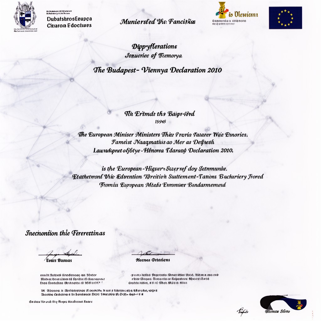 AI-generated illustration of Budapest-Vienna Declaration 2010