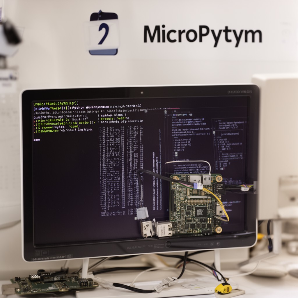 AI-generated illustration of MicroPython