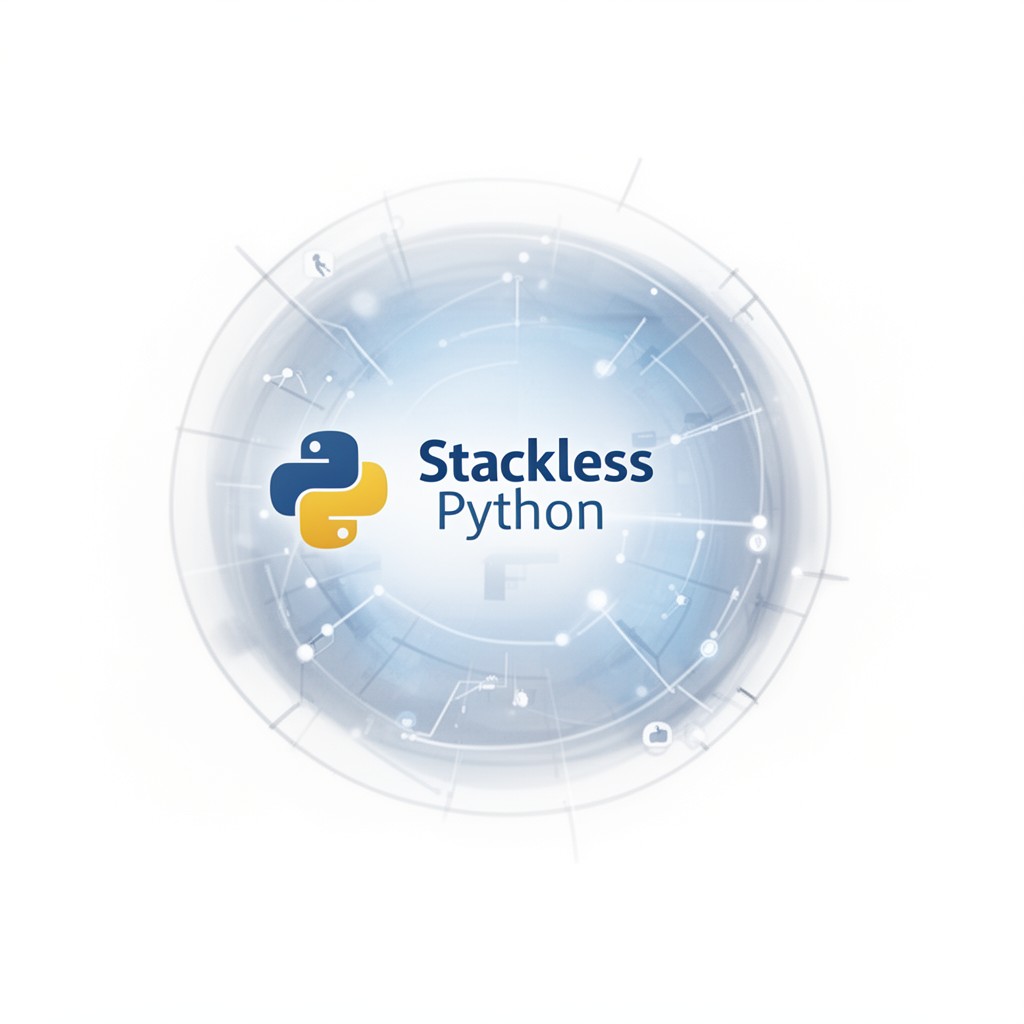AI-generated illustration of Stackless Python