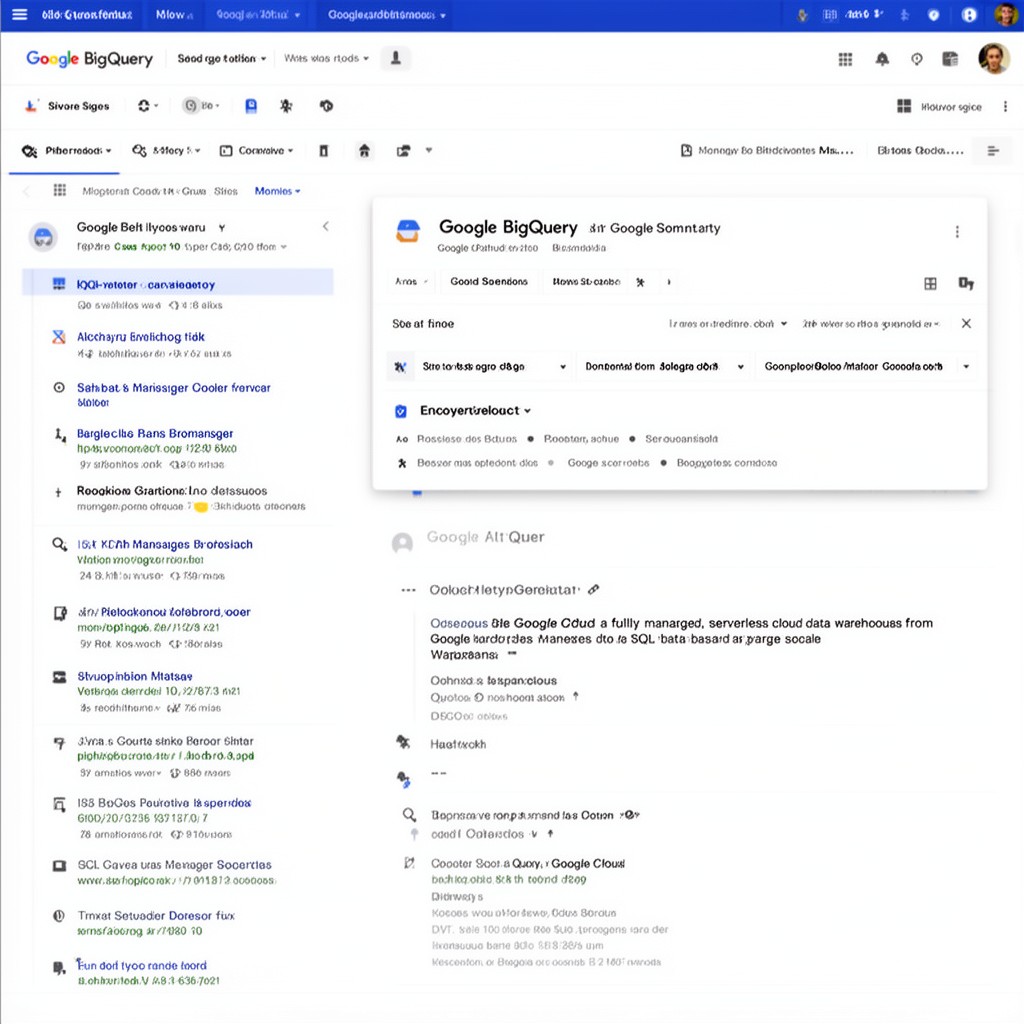 AI-generated illustration of Google BigQuery