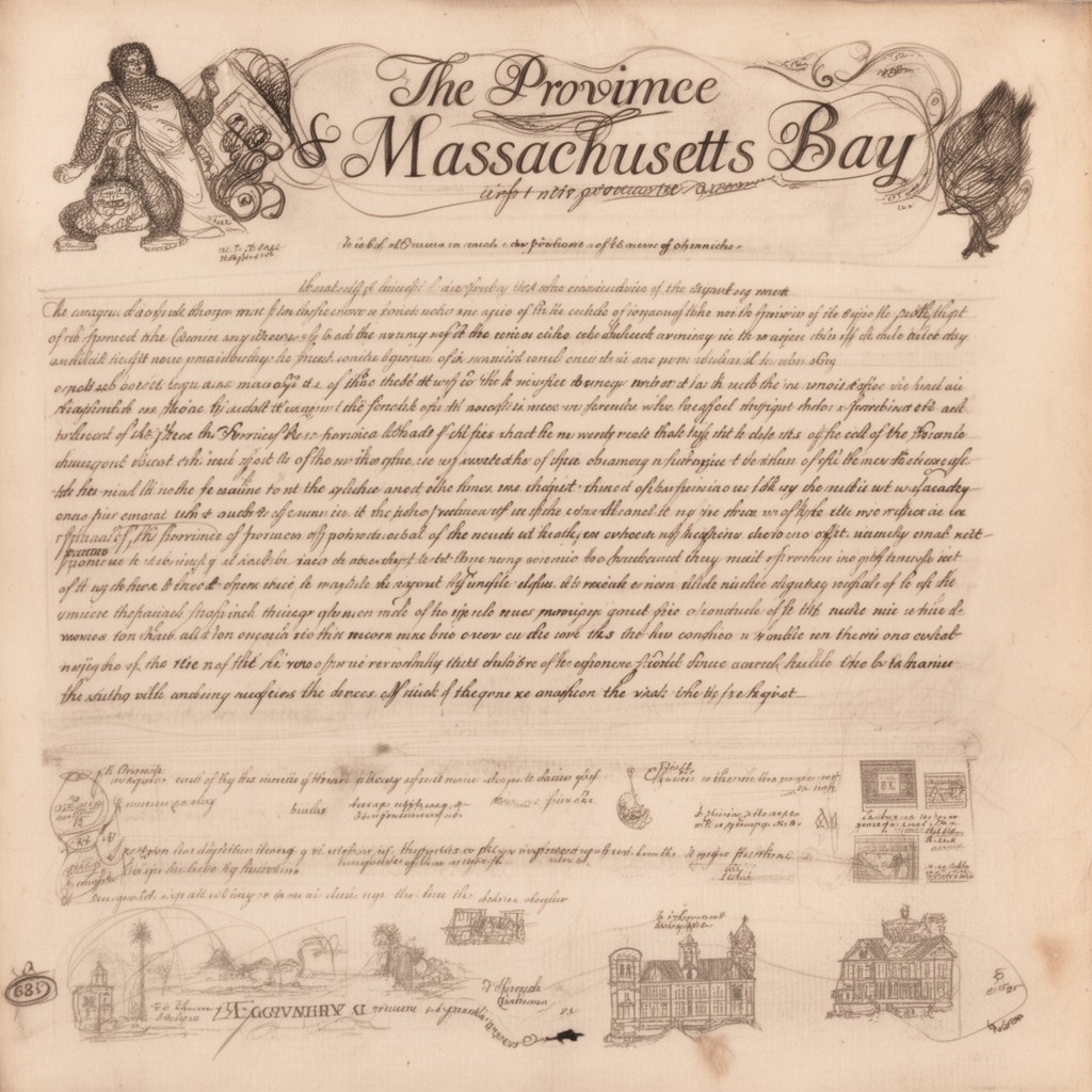 AI-generated illustration of Province of Massachusetts Bay