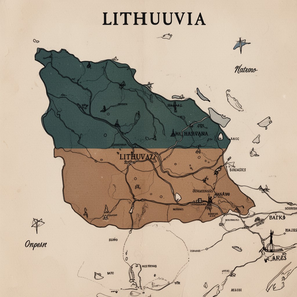 AI-generated illustration of Lithuania