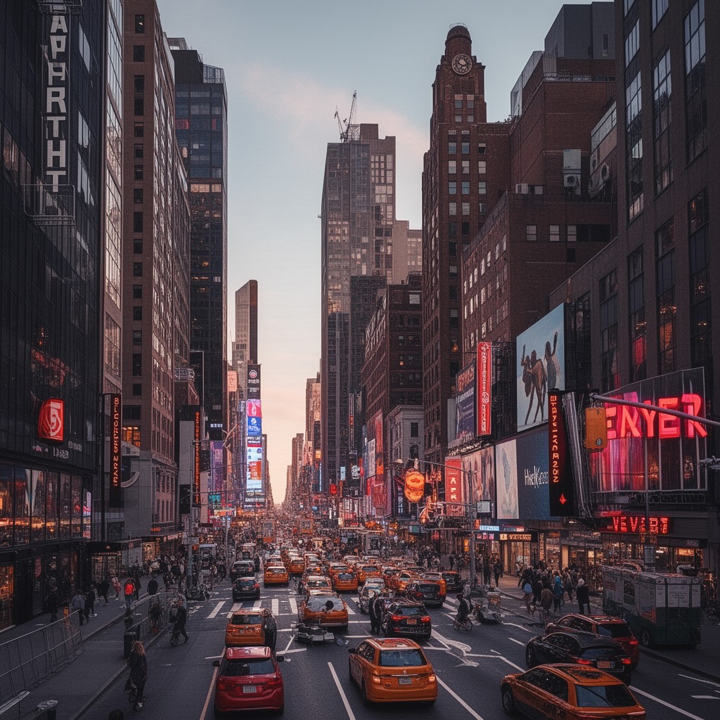 AI-generated illustration of Seventh Avenue