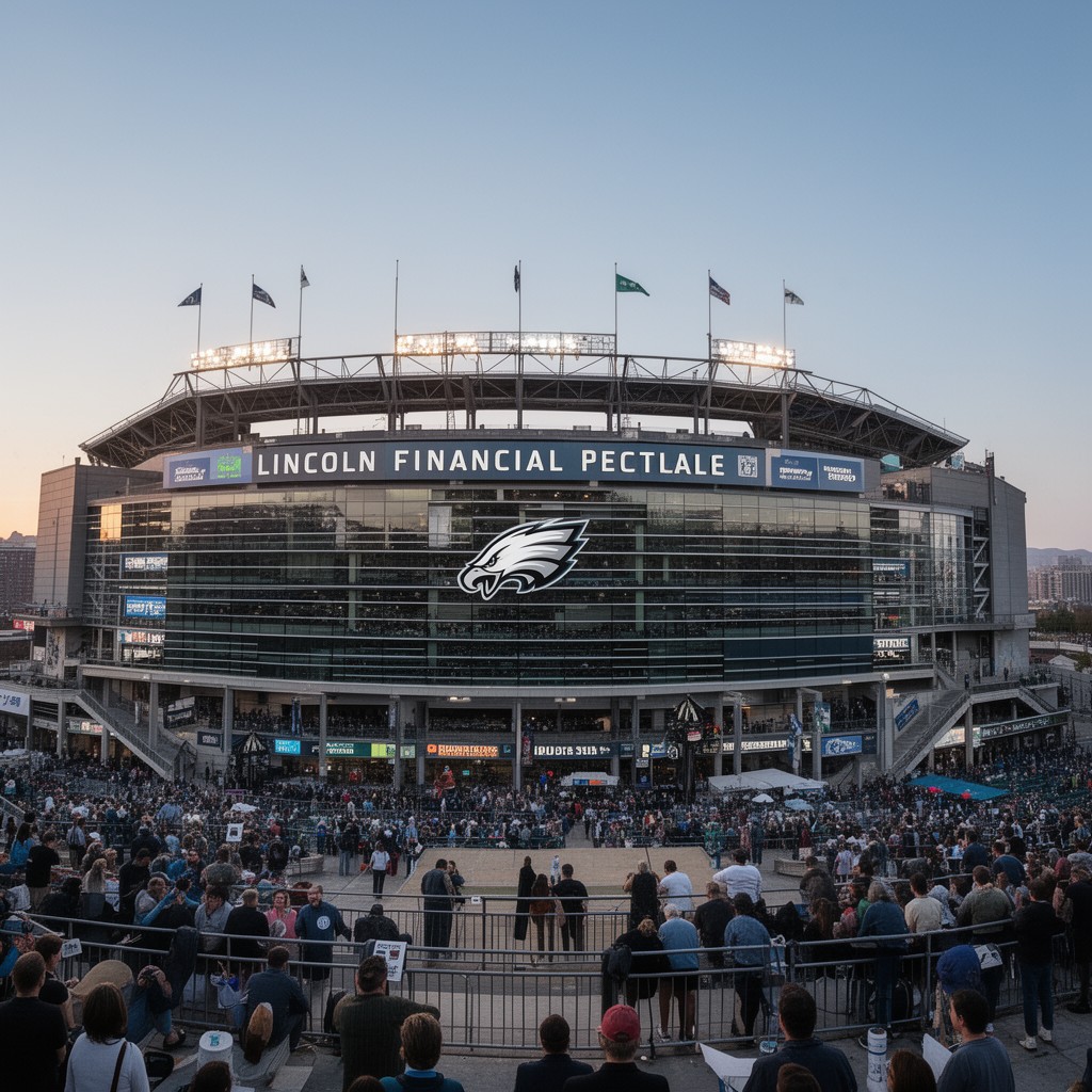 AI-generated illustration of Lincoln Financial Field