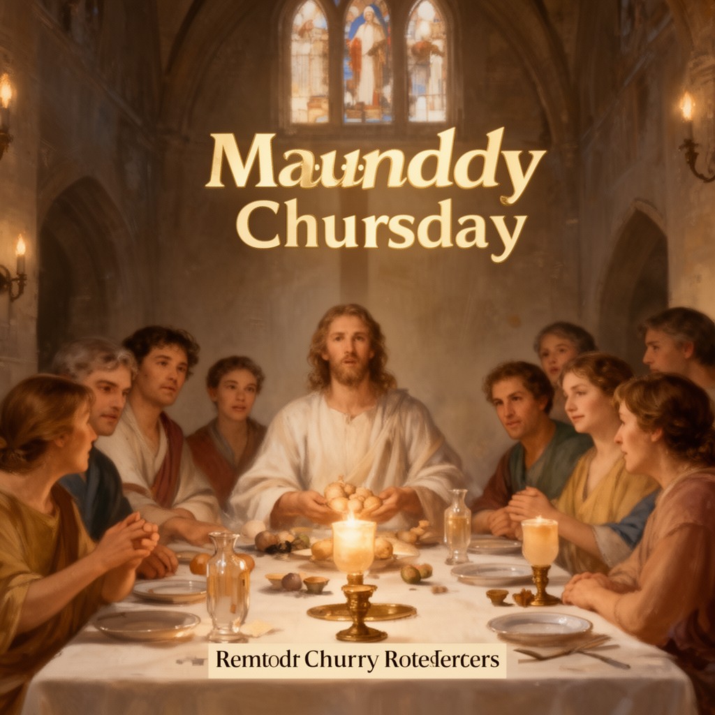 AI-generated illustration of Maundy Thursday
