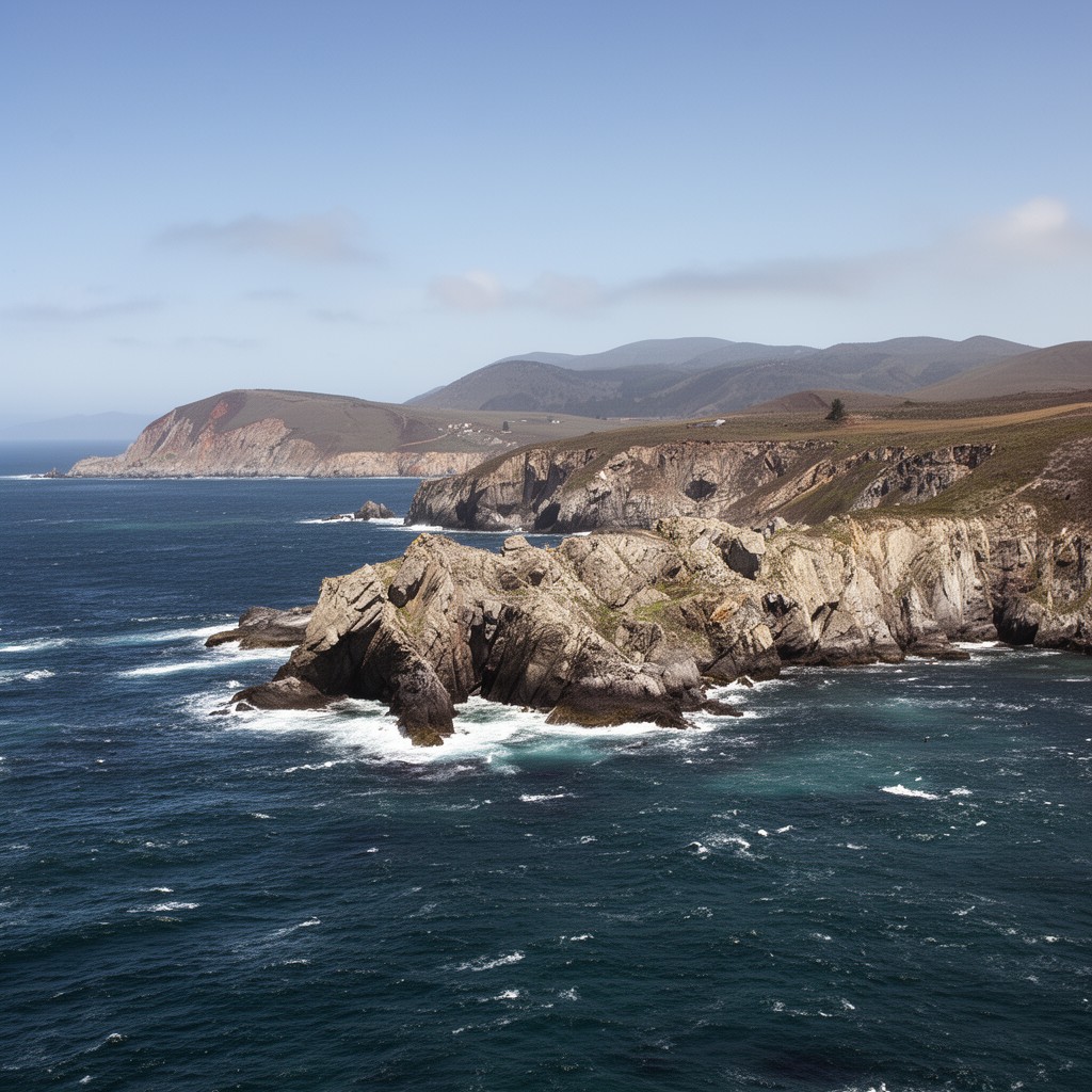AI-generated illustration of San Miguel Island
