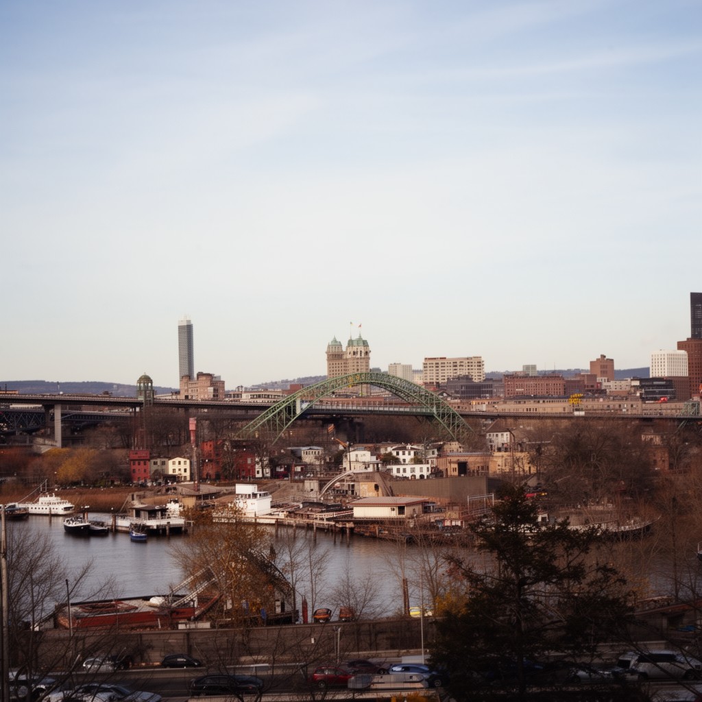 AI-generated illustration of Yonkers, New York