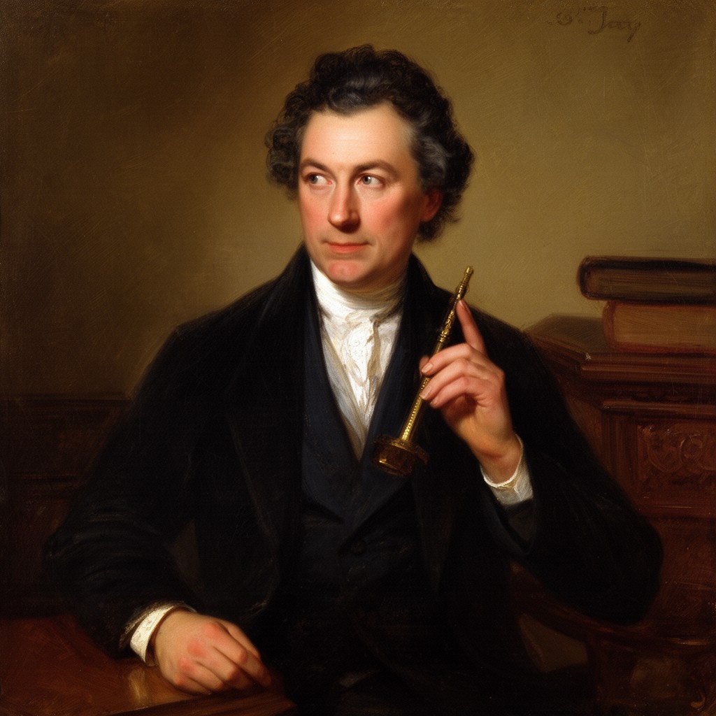 AI-generated illustration of John Jay