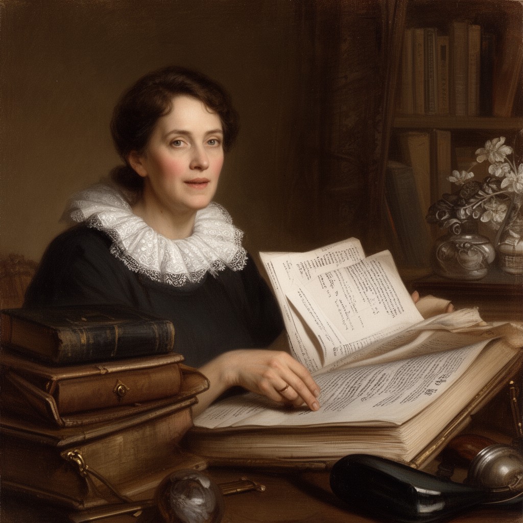 AI-generated illustration of Katherine Rogers