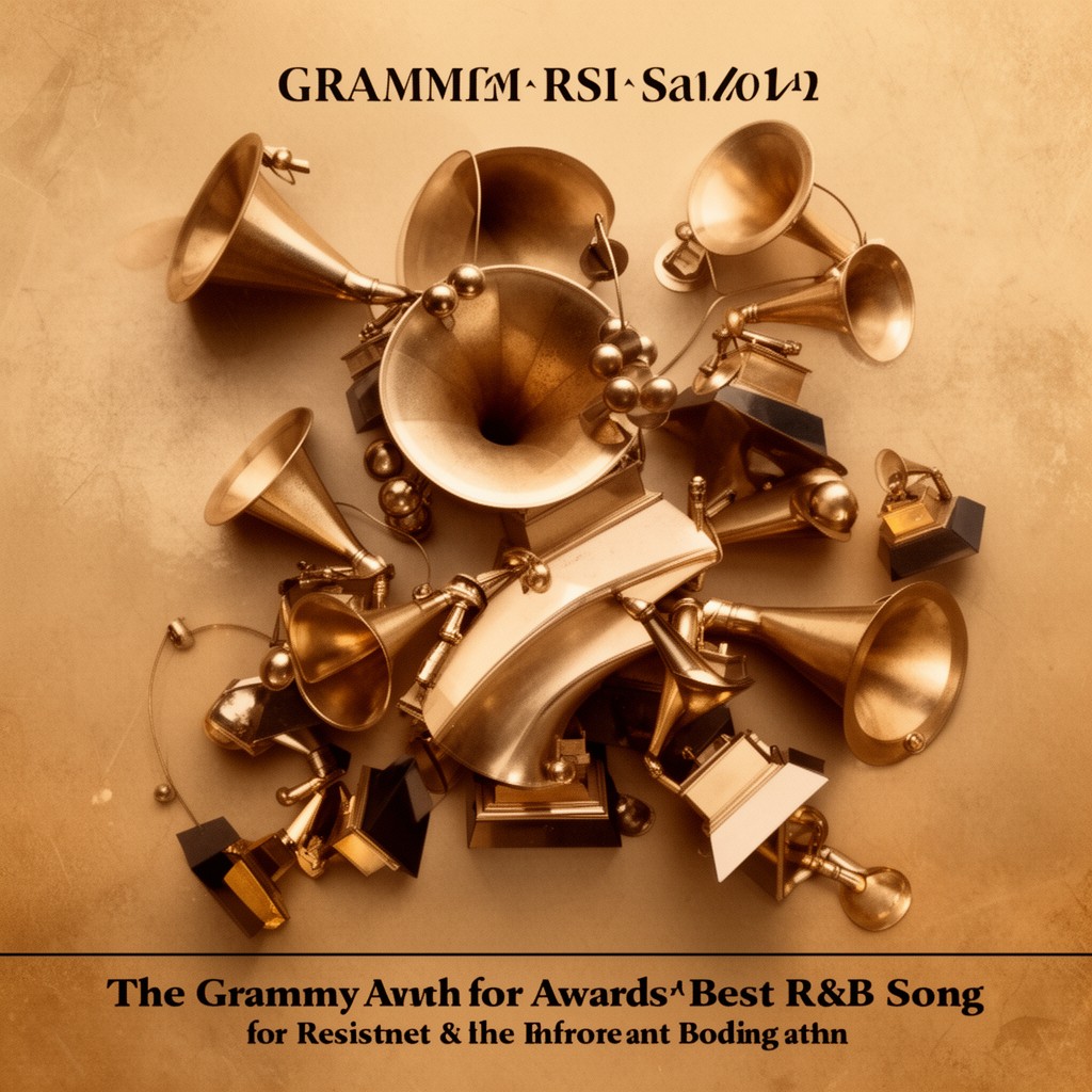 AI-generated illustration of Grammy Award for Best R&B Song