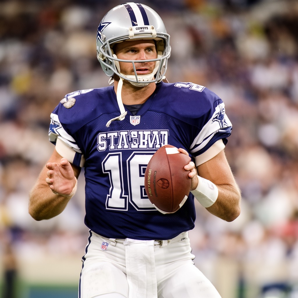 AI-generated illustration of Roger Staubach