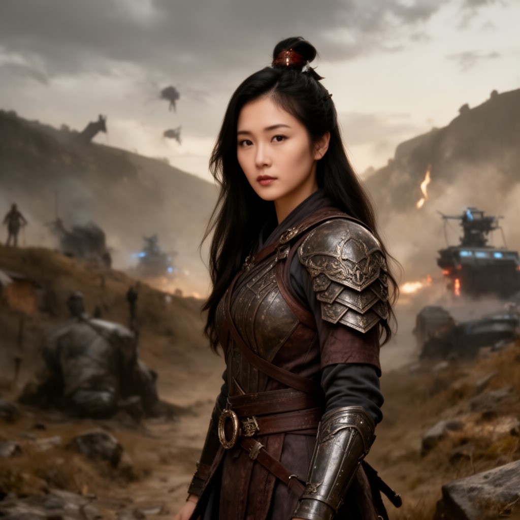 AI-generated illustration of Jing Tian