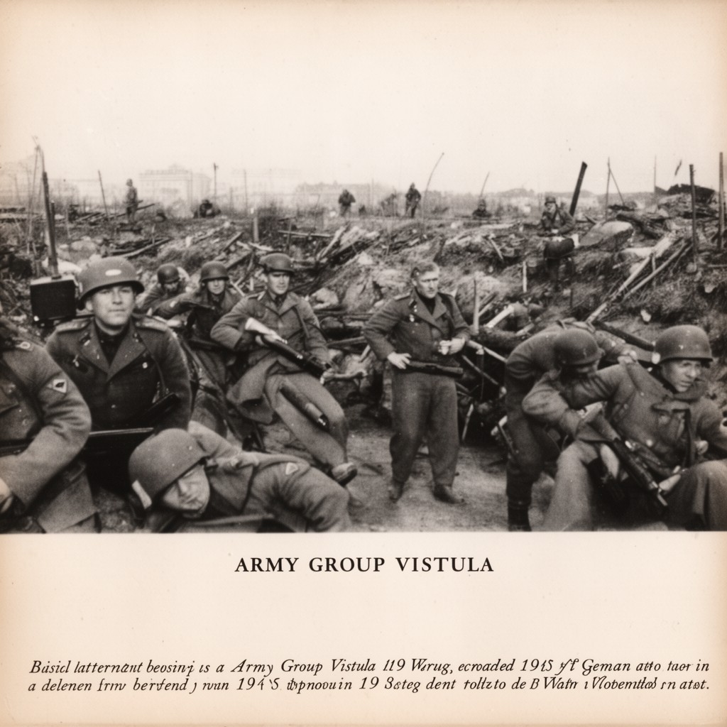 AI-generated illustration of Army Group Vistula