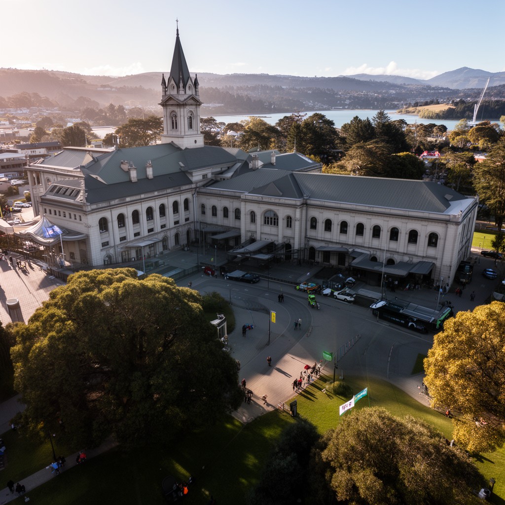 AI-generated illustration of New Zealand Parliament