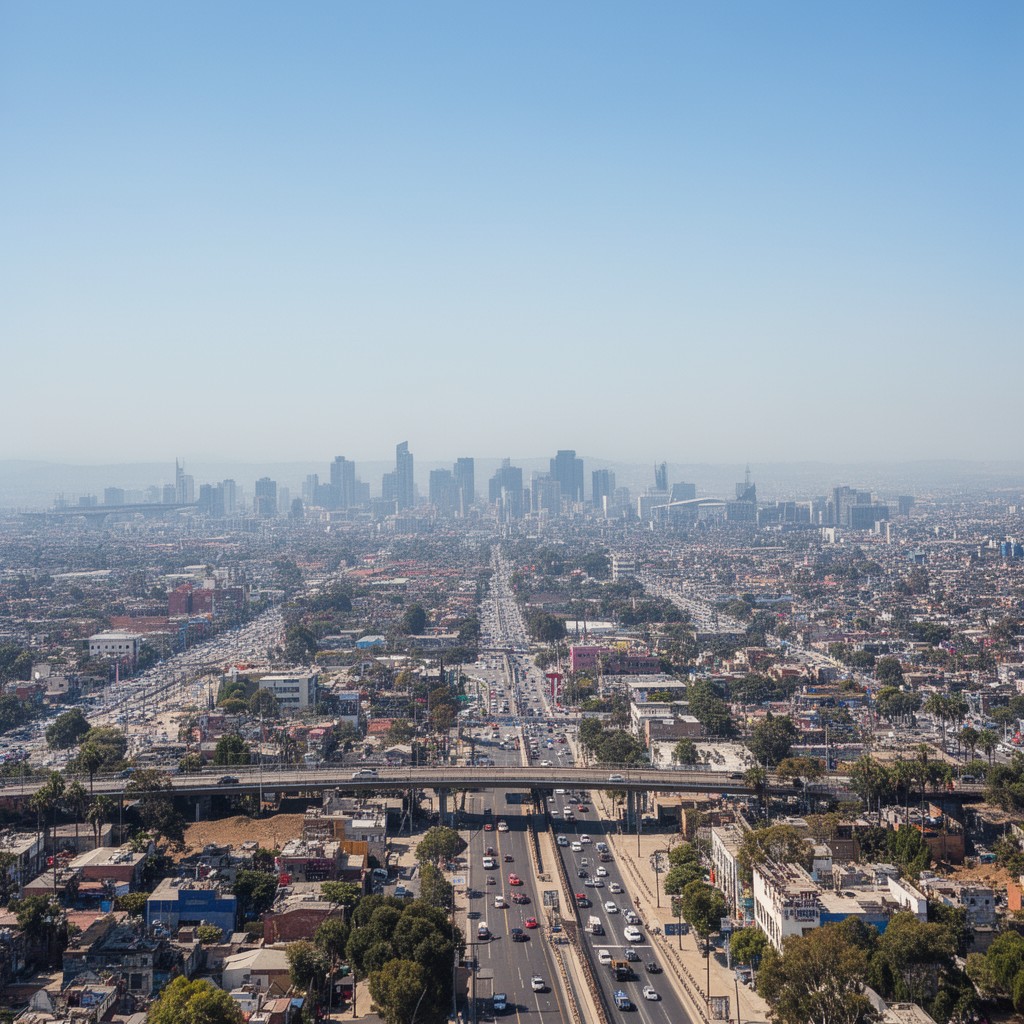 AI-generated illustration of San Diego–Tijuana