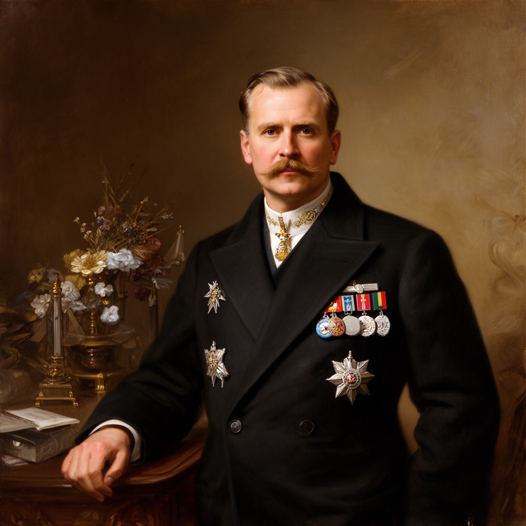 AI-generated illustration of Wilhelm II, German Emperor