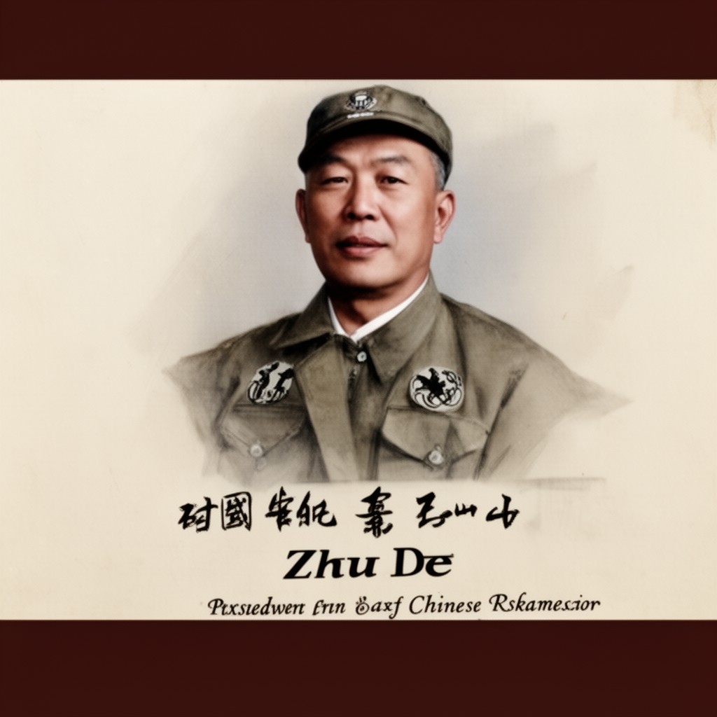 AI-generated illustration of Zhu De