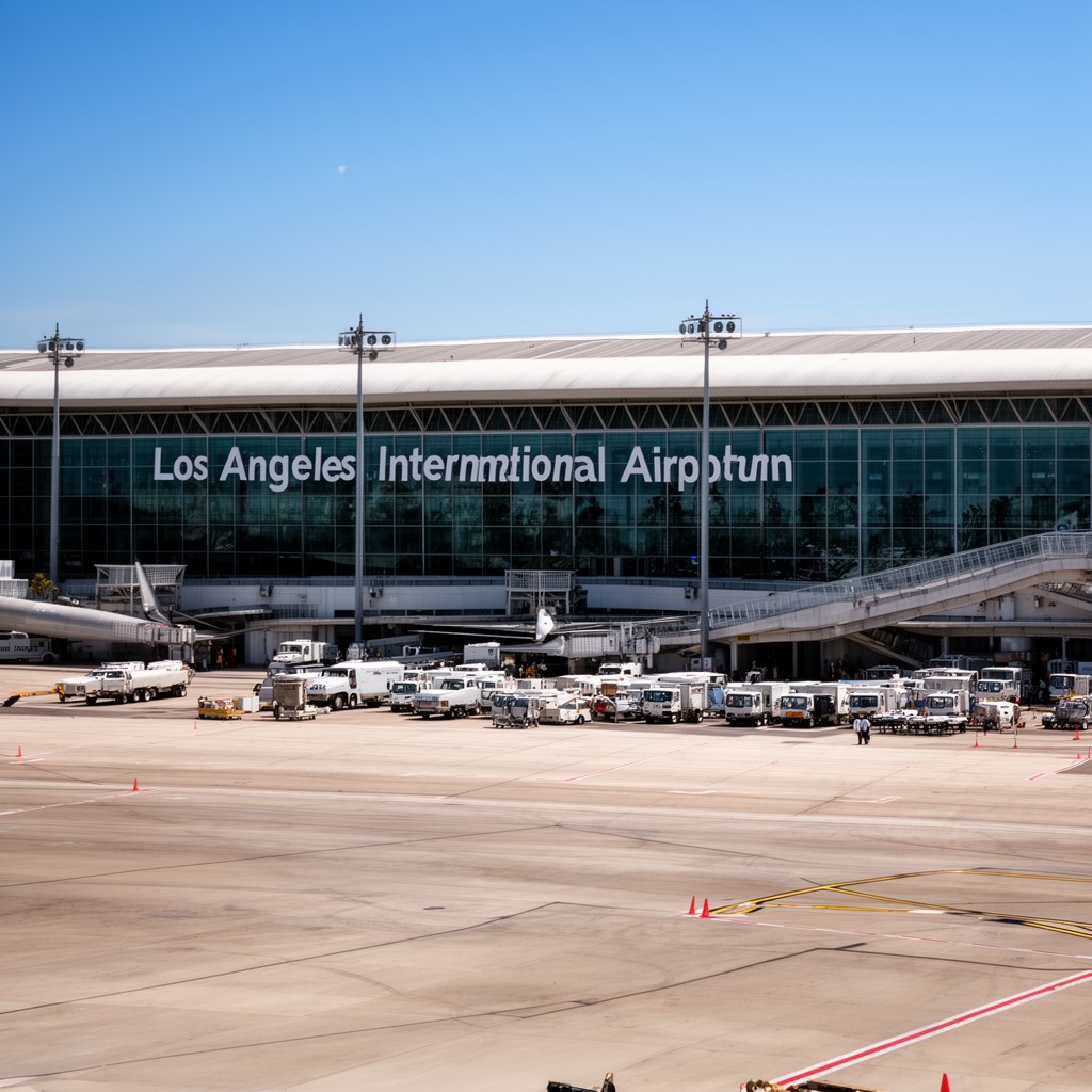 AI-generated illustration of Los Angeles International Airport