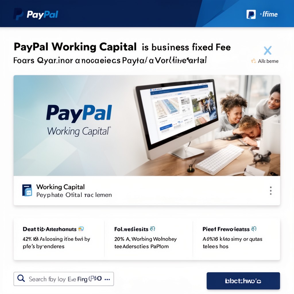 AI-generated illustration of PayPal Working Capital