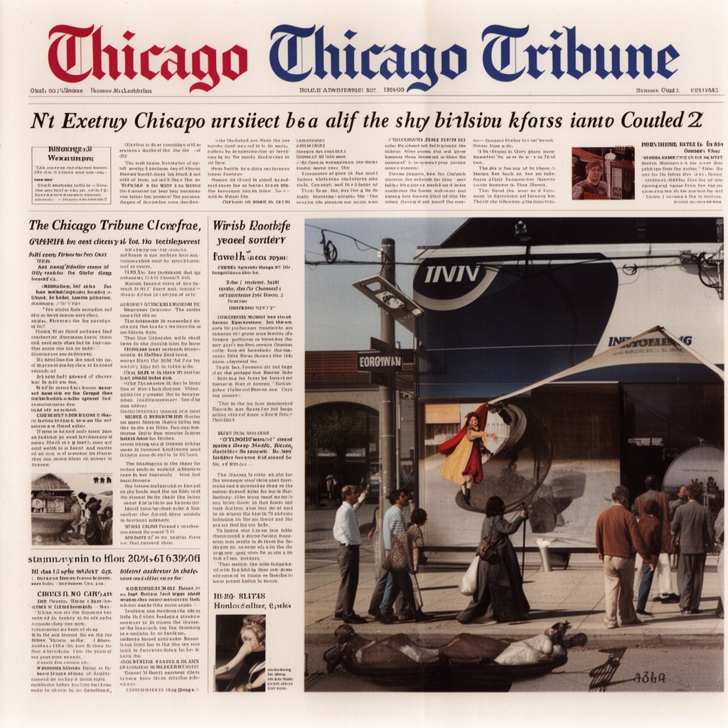 AI-generated illustration of Chicago Tribune