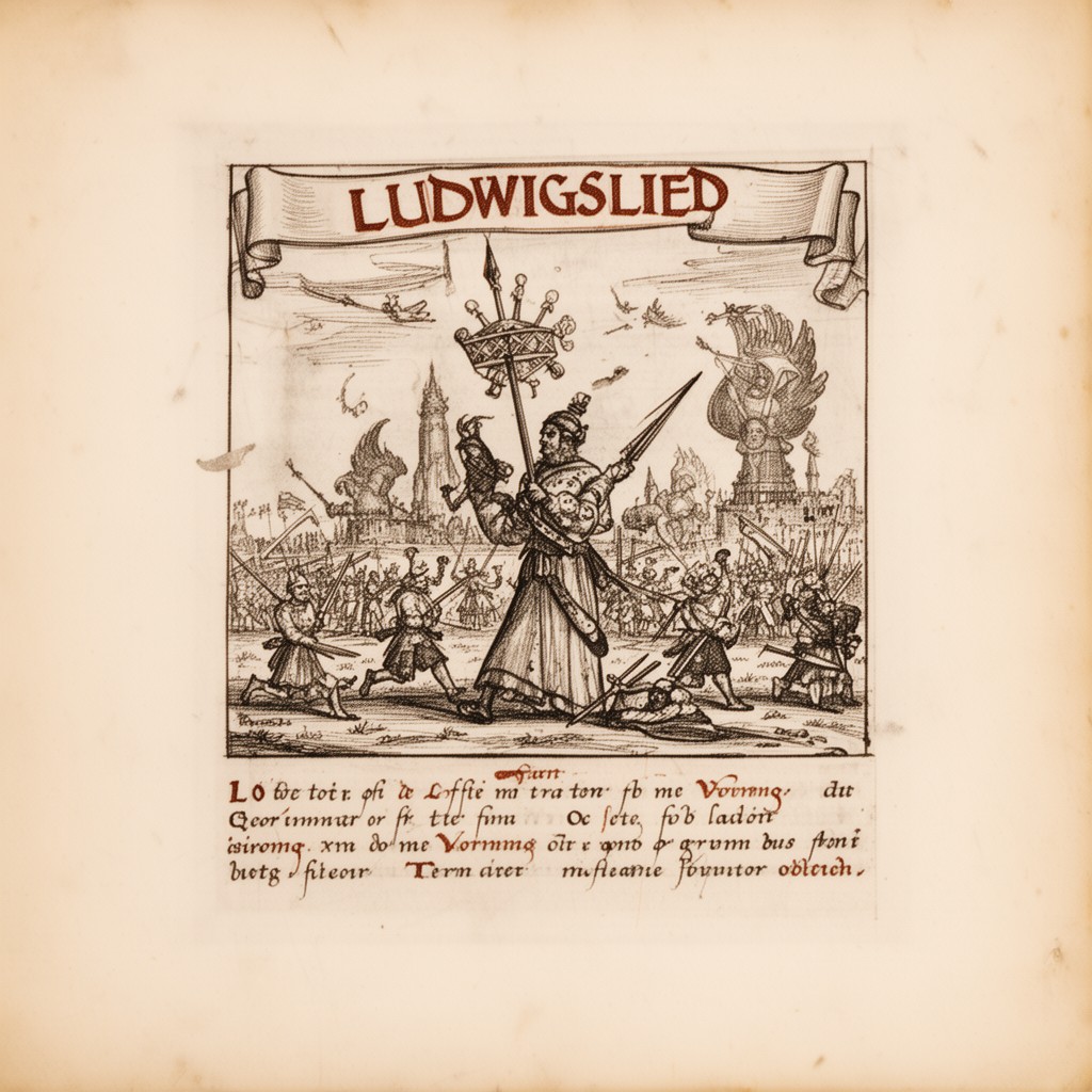 AI-generated illustration of Ludwigslied