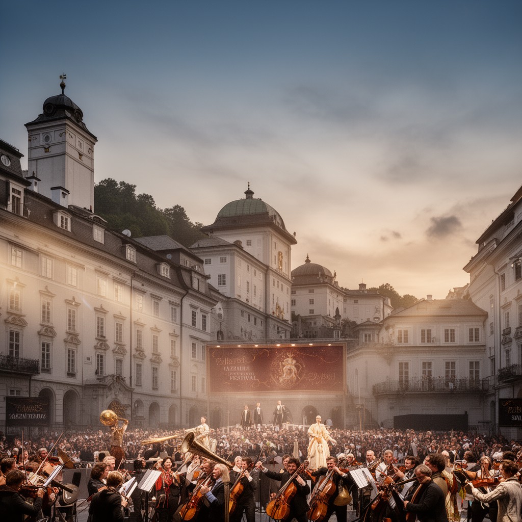 AI-generated illustration of Salzburg Festival
