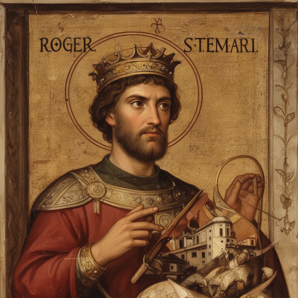 AI-generated illustration of Roger I of Sicily