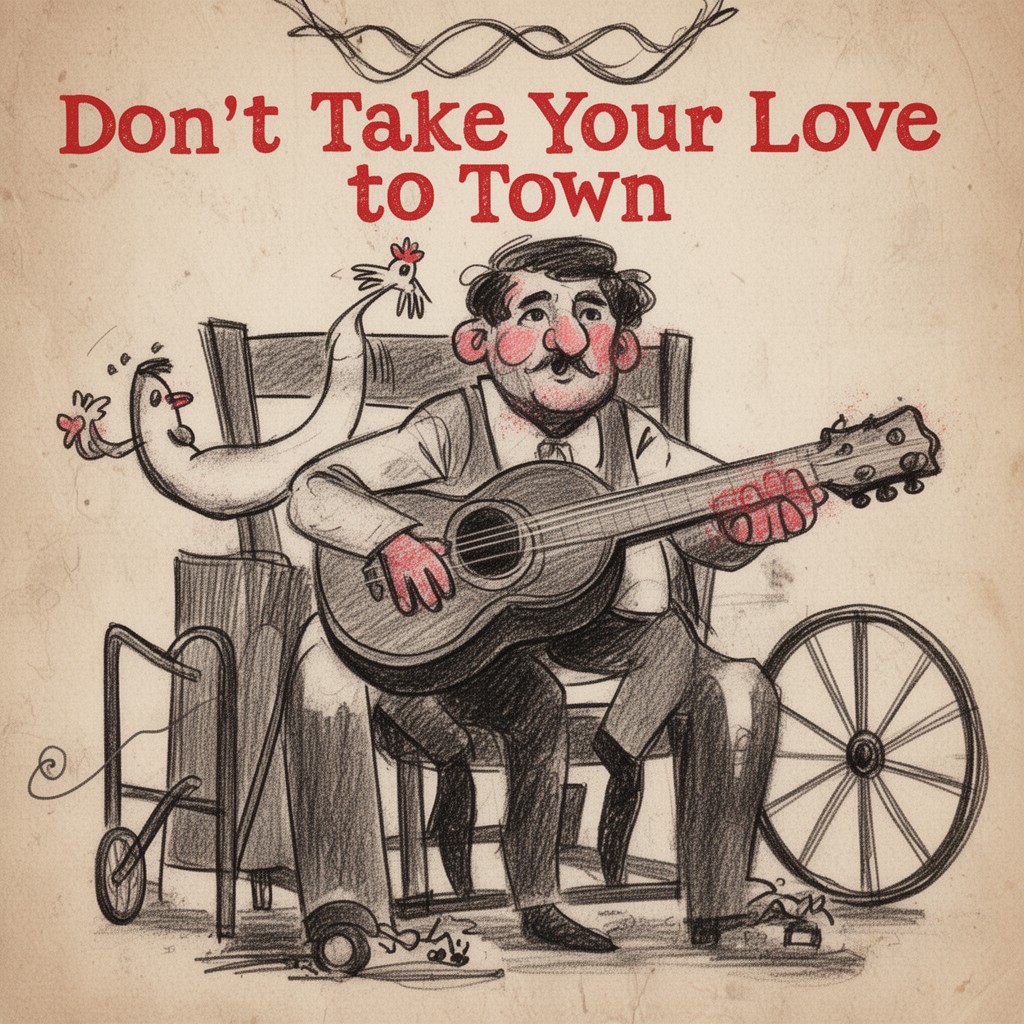 AI-generated illustration of Ruby, Don’t Take Your Love to Town