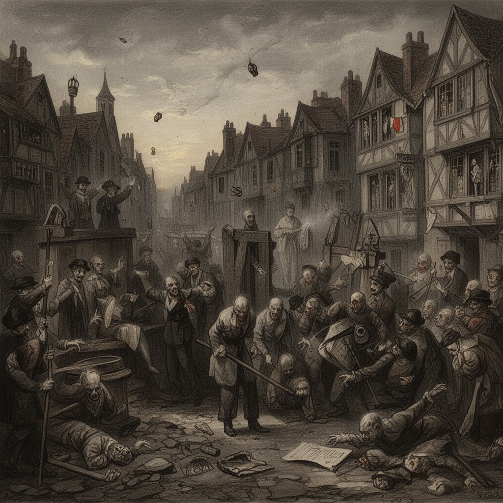AI-generated illustration of Great Plague of London