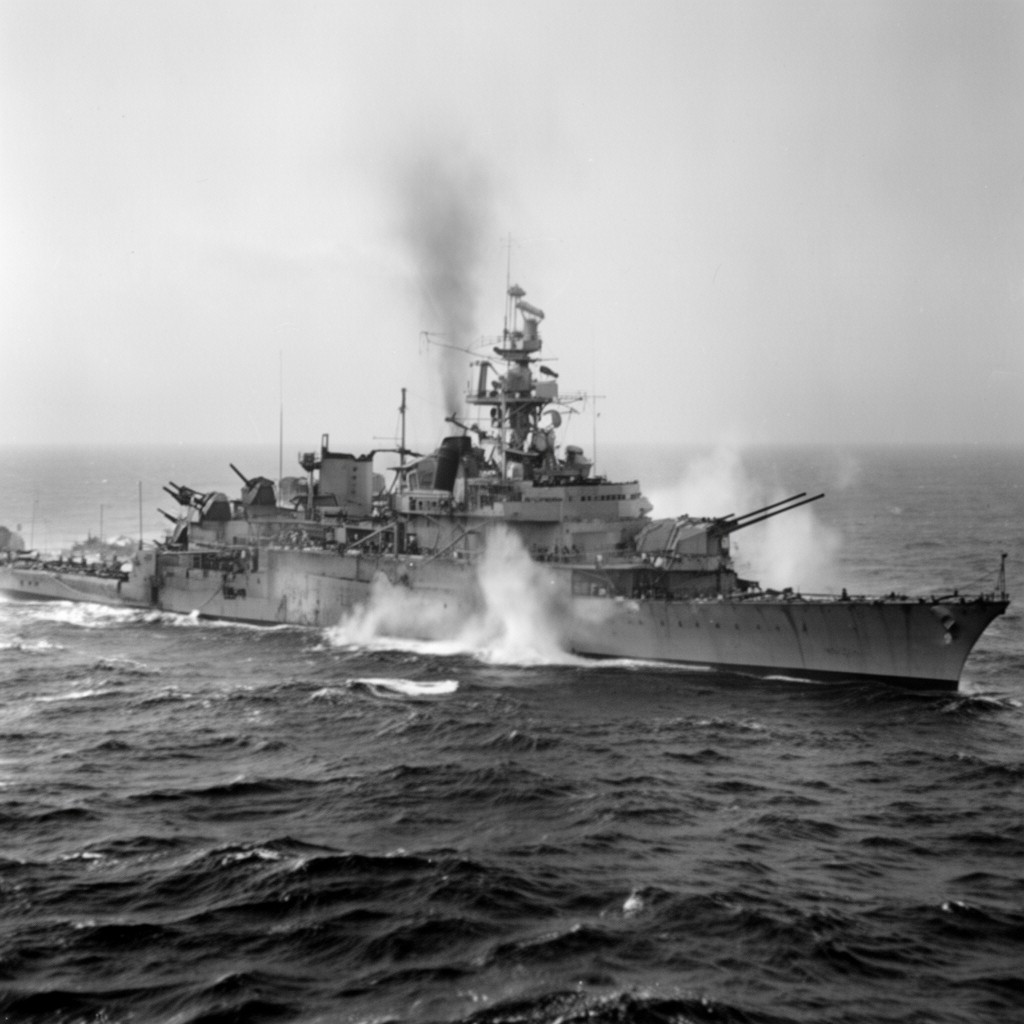 AI-generated illustration of Battle of the Atlantic