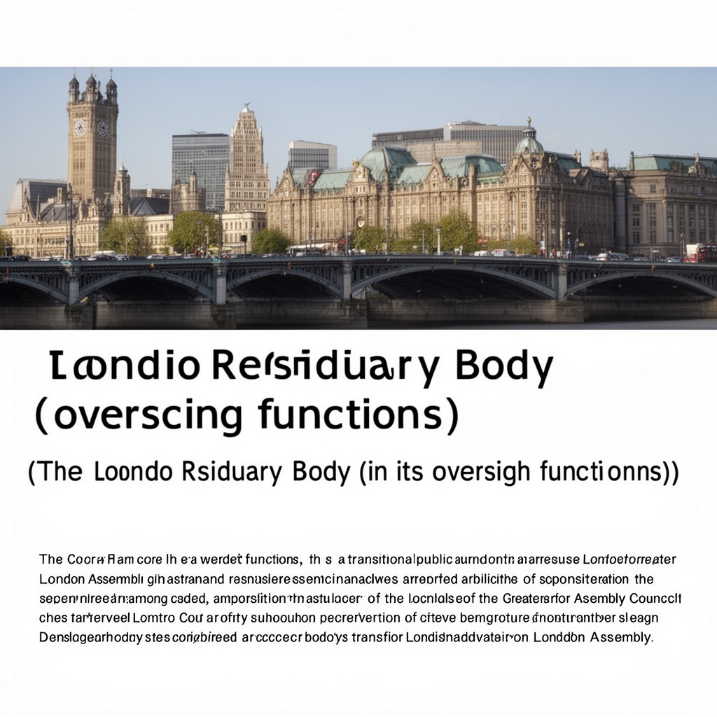 AI-generated illustration of London Residuary Body (in oversight functions)