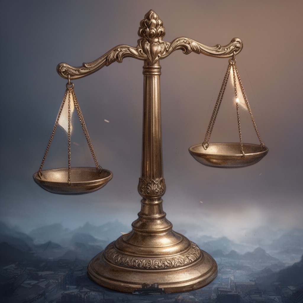 AI-generated illustration of Law and Justice