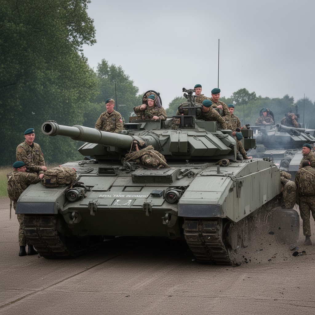 AI-generated illustration of Royal Tank Regiment