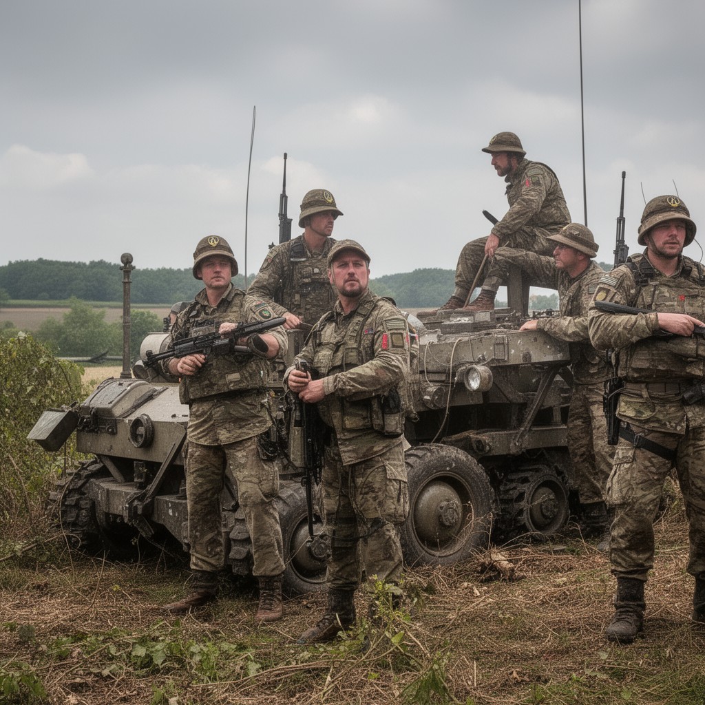 AI-generated illustration of Light Dragoons