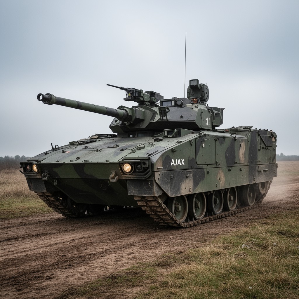 AI-generated illustration of Ajax armoured fighting vehicle