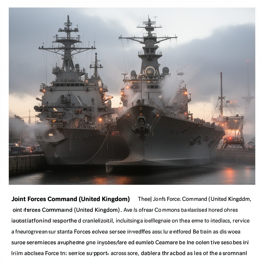 AI-generated illustration of Joint Forces Command (United Kingdom)