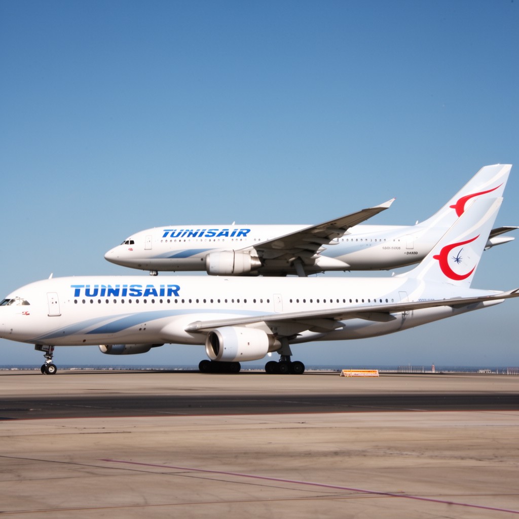 AI-generated illustration of Tunisair