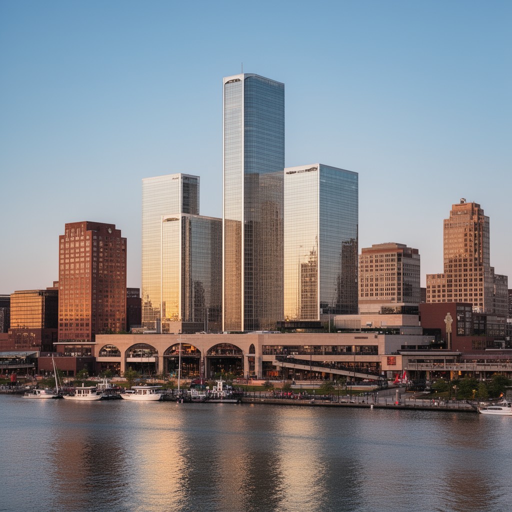 AI-generated illustration of Renaissance Center