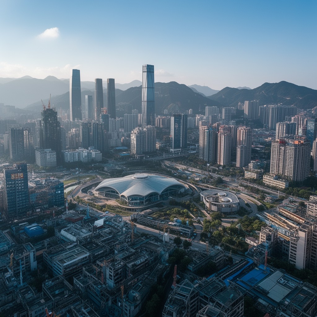 AI-generated illustration of Shenzhen Nanshan District