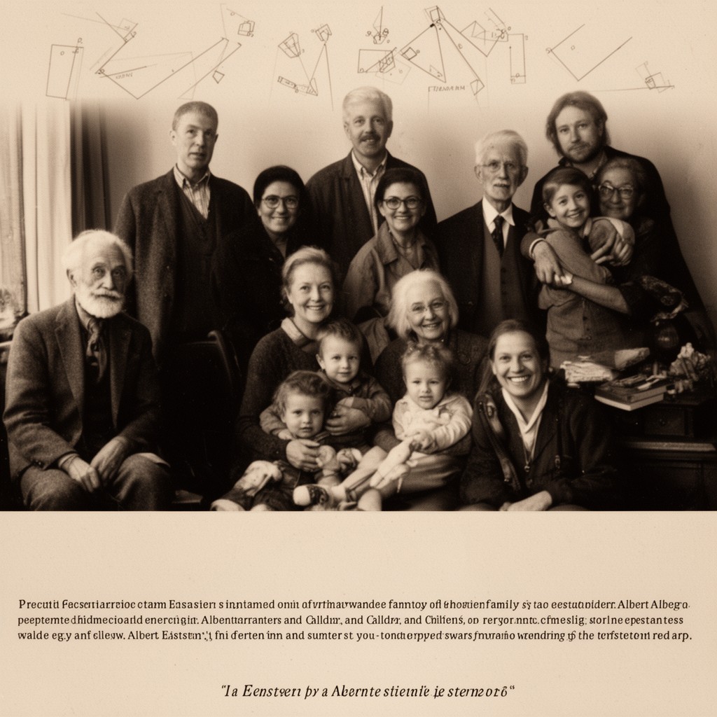 AI-generated illustration of Einstein family