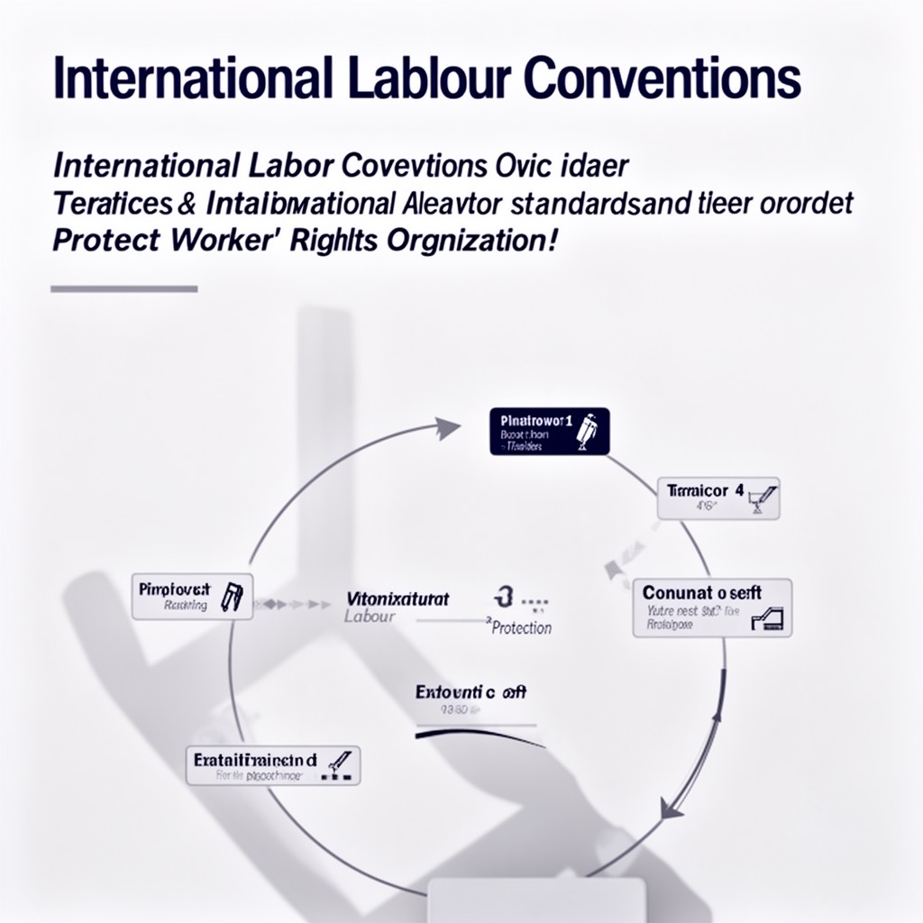 AI-generated illustration of International Labour Conventions