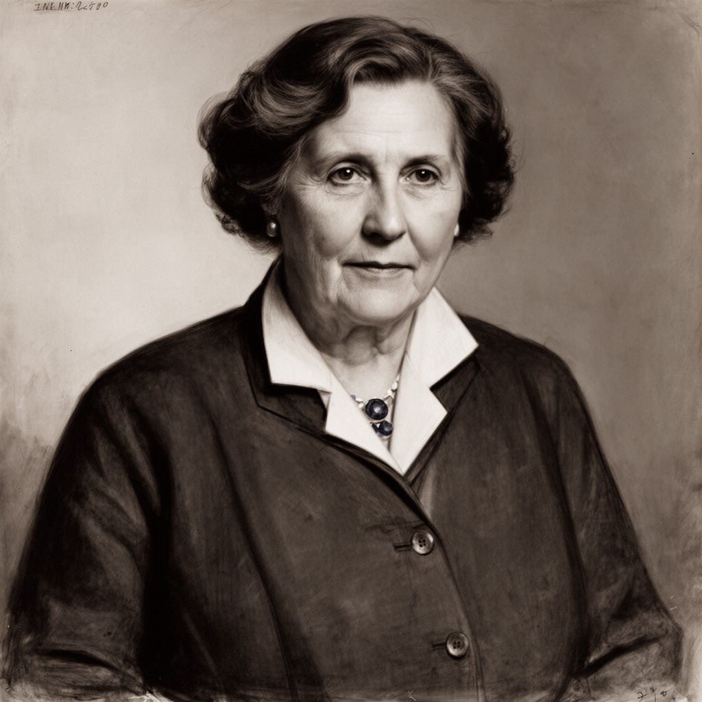 AI-generated illustration of Sara Ann Delano Roosevelt