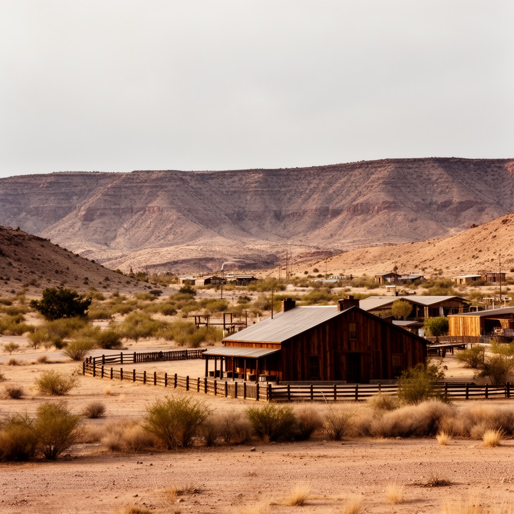 AI-generated illustration of Fort Mojave area